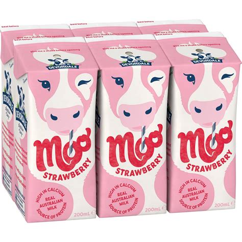 moo moo straws|devondale moo strawberry.